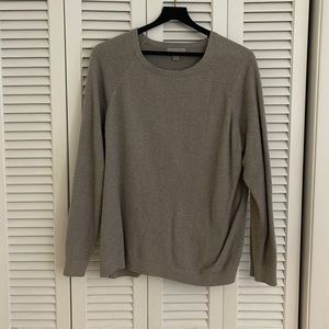 Light Grey Barefoot Dreams Cozy Chic Lite Knit Sweater